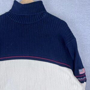 Polo Jeans Co. Ralph Lauren Men's Multicolor Sweater‎ Size XXL 90s Hip Hop